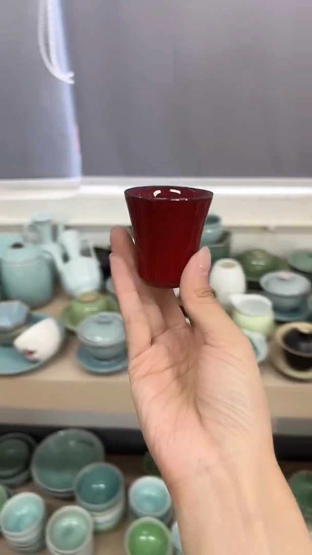 龙泉云间青瓷小米茶器