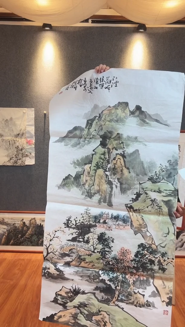 【闪购商品】国画李维忠四尺整张山水