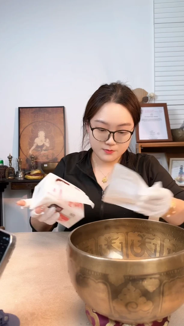 【闪购商品】初代满月颂钵全套配件 尼泊尔颂钵