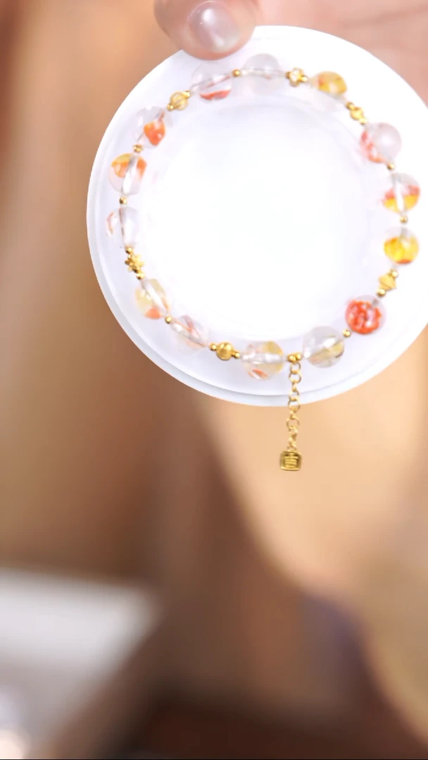 18K金镶嵌手链水晶@@