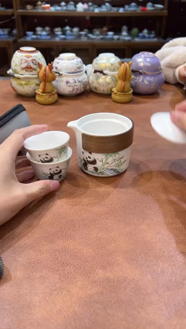 真的很便宜会开片的旅行茶具