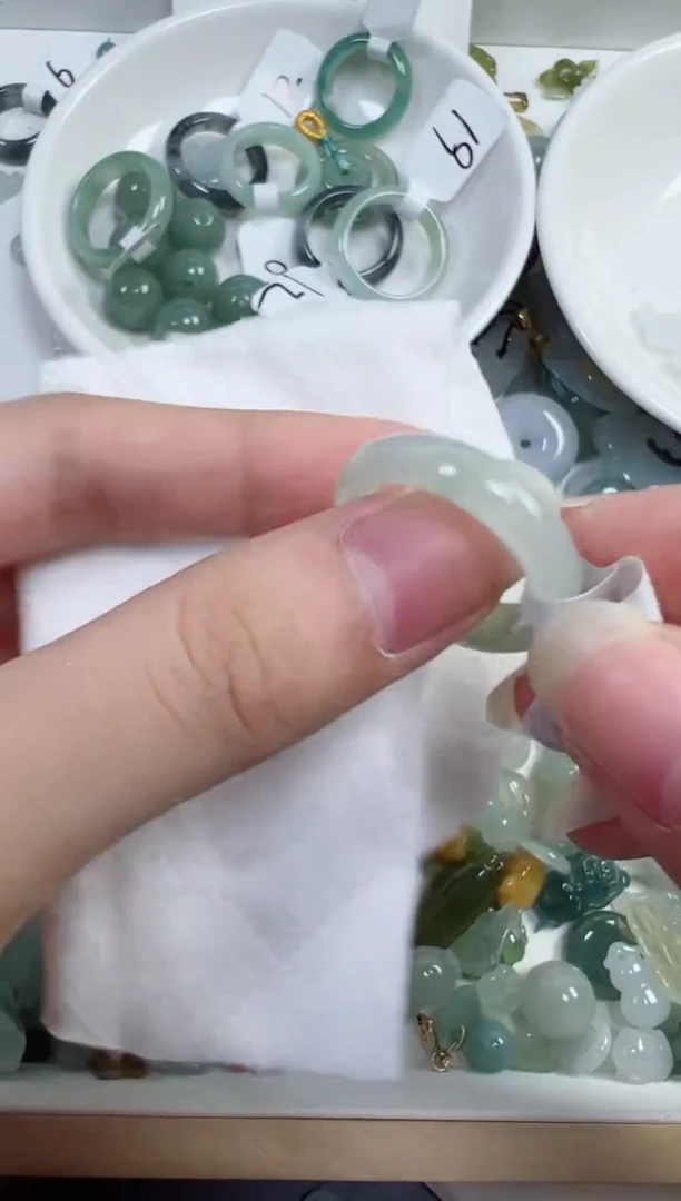 翡翠裸石6号链接，A货翡翠17