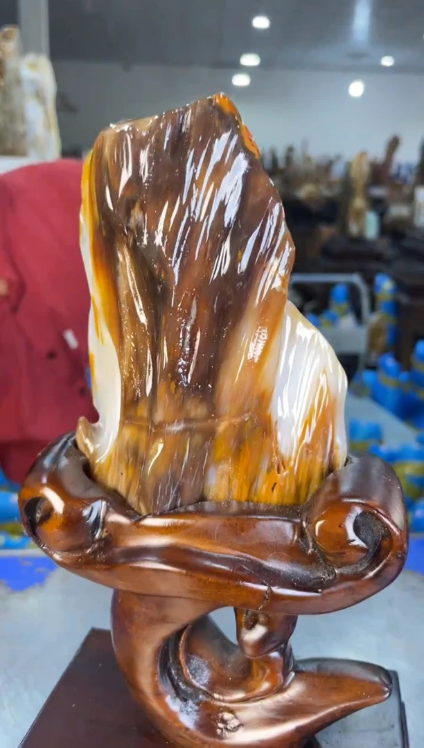 未镶嵌摆件硅化玉35