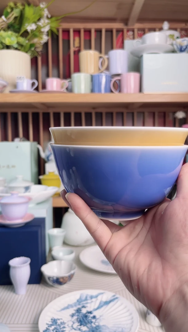 碗@**谓5英寸湖田窑米饭碗2个