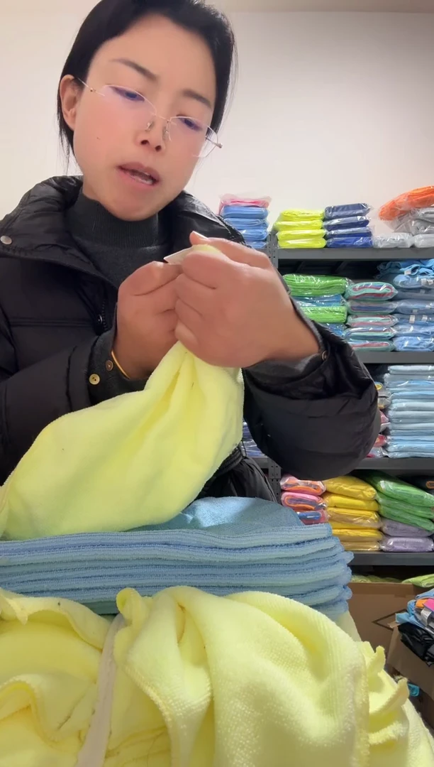 微纤维蓝黄抹布-11