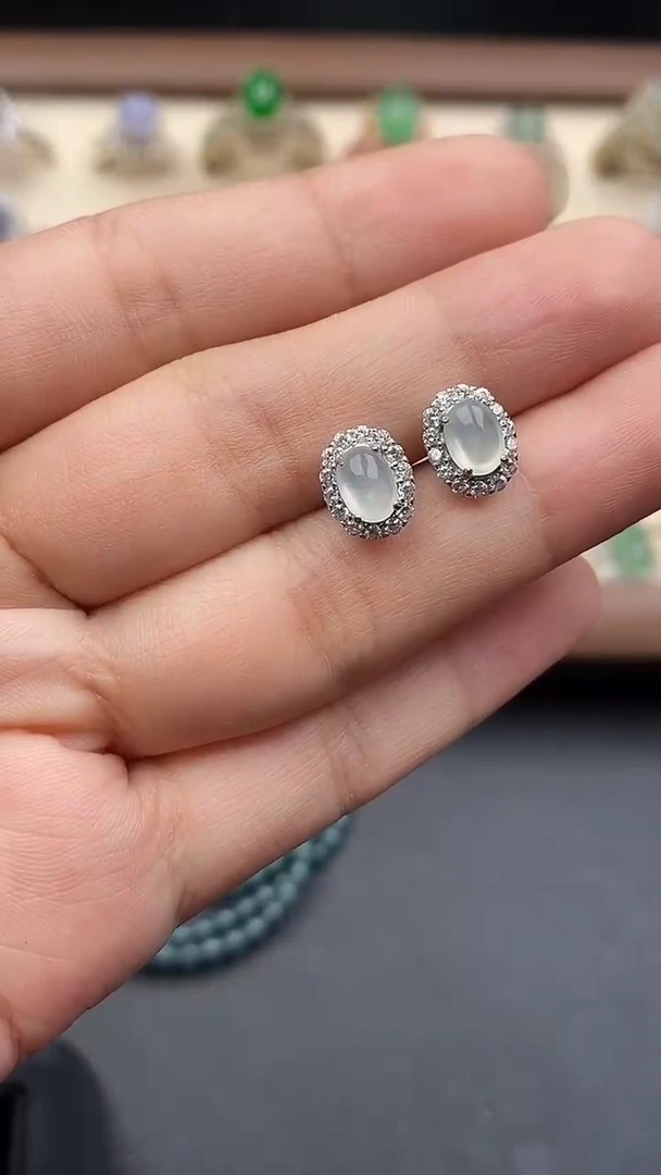 银S925镶嵌定制翡翠858596