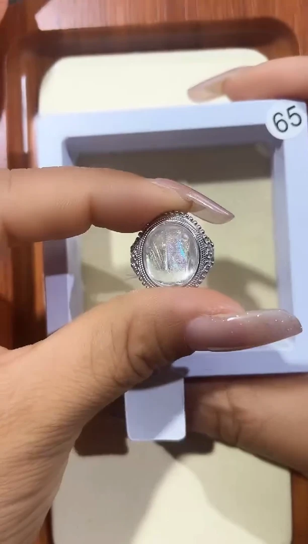 【闪购商品】水晶戒指银S925镶嵌定制