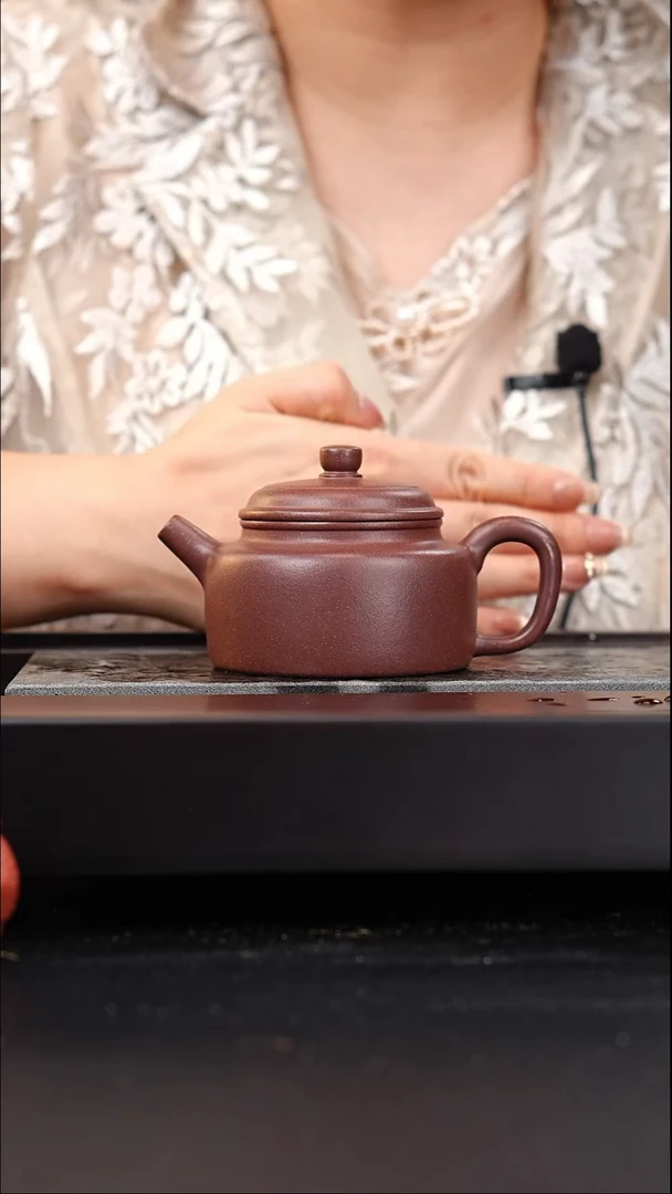 茶壶紫砂陈佳欢全手工四号井底槽青德钟190cc