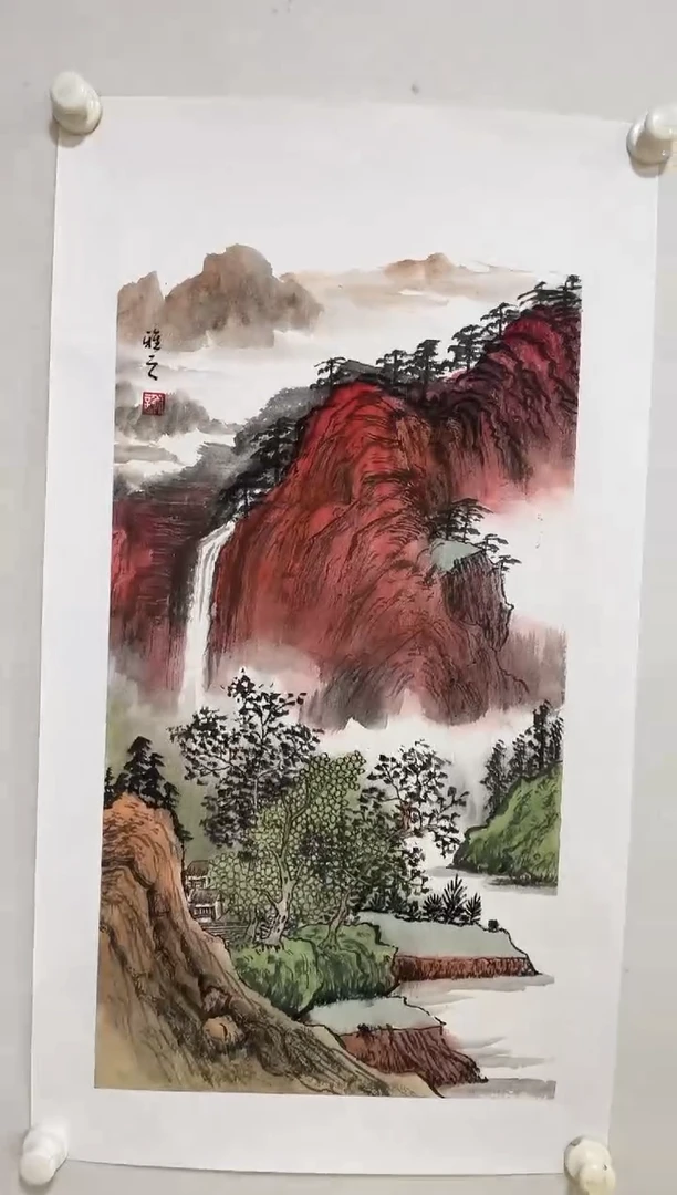 国画Y-谢老师绘画作品-2平尺山水