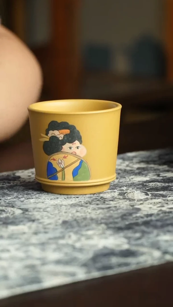 茶杯紫砂14号宜兴紫砂原矿作品140毫升