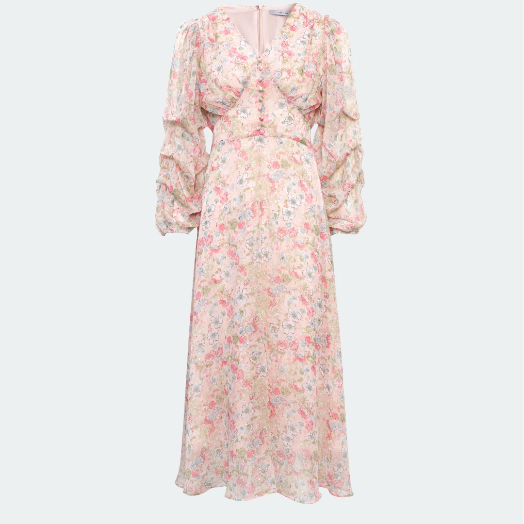 ON&ON/安乃安春季新款丁达尔风碎花显瘦防晒连衣裙N4SP16136