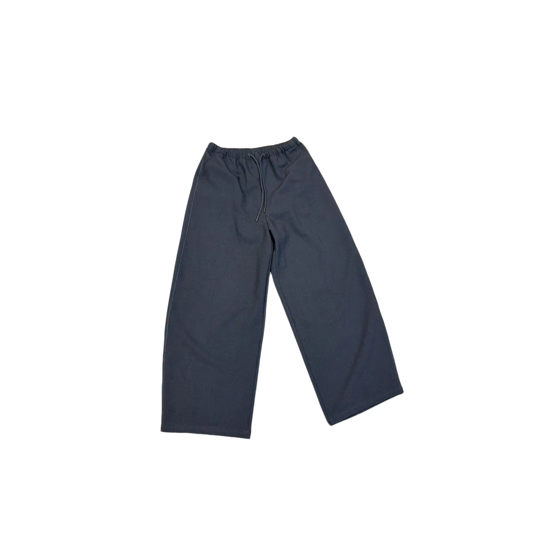 三哈宫-《百搭连腰裤》秋冬一体拉绒梭织免烫宽松微锥显瘦高腰女款