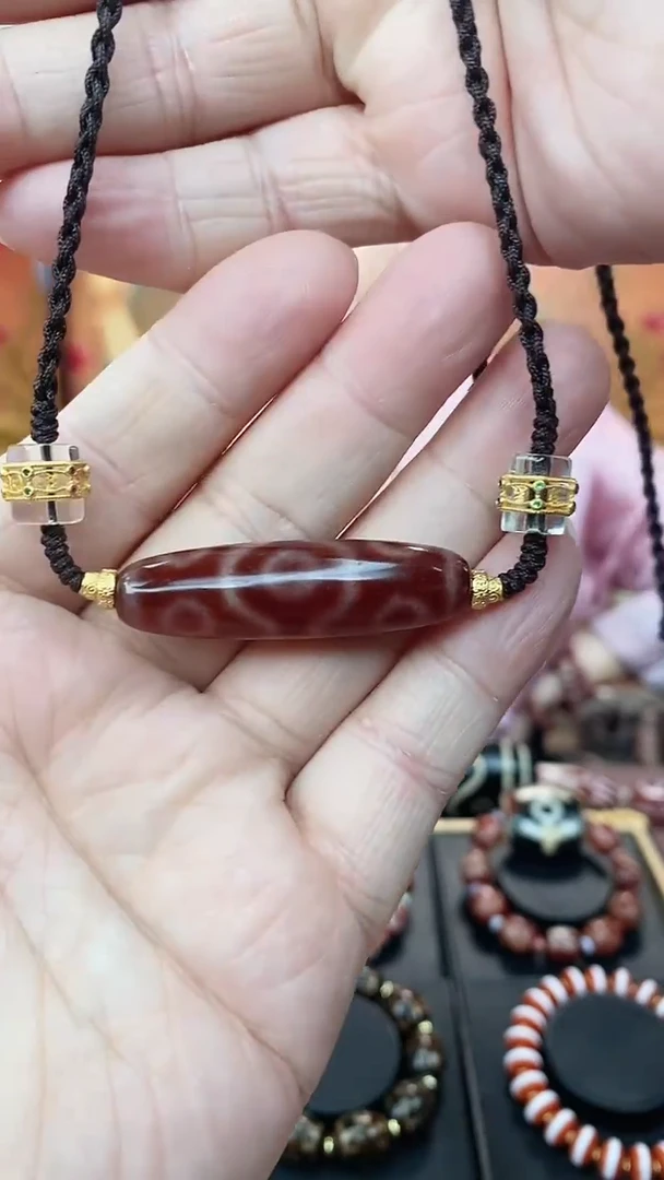 【闪购商品】玛瑙/玉髓锁骨链未镶嵌玛瑙七眼锁骨链