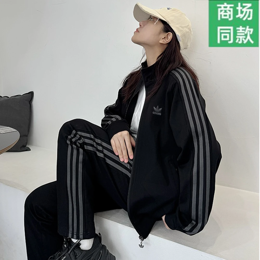 【商场同款】刺绣标钻石纹350克运动套装 男女同款长袖休闲春秋新款