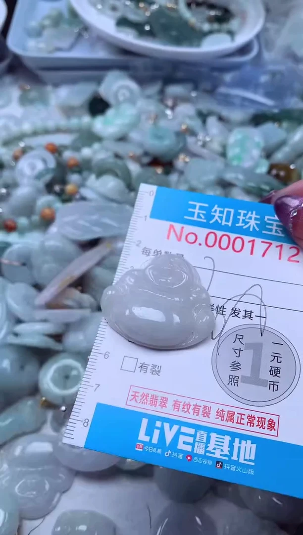 翡翠未镶嵌吊坠(不含链)1712