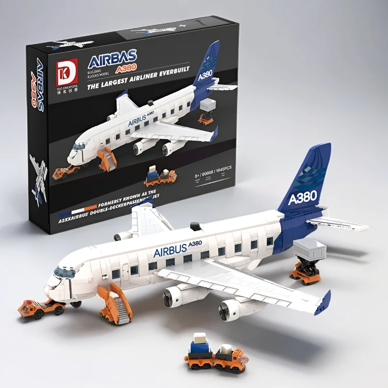 航天飞机模型玩具空客飞机摆件益智积木手工拼装玩具男孩生日礼物