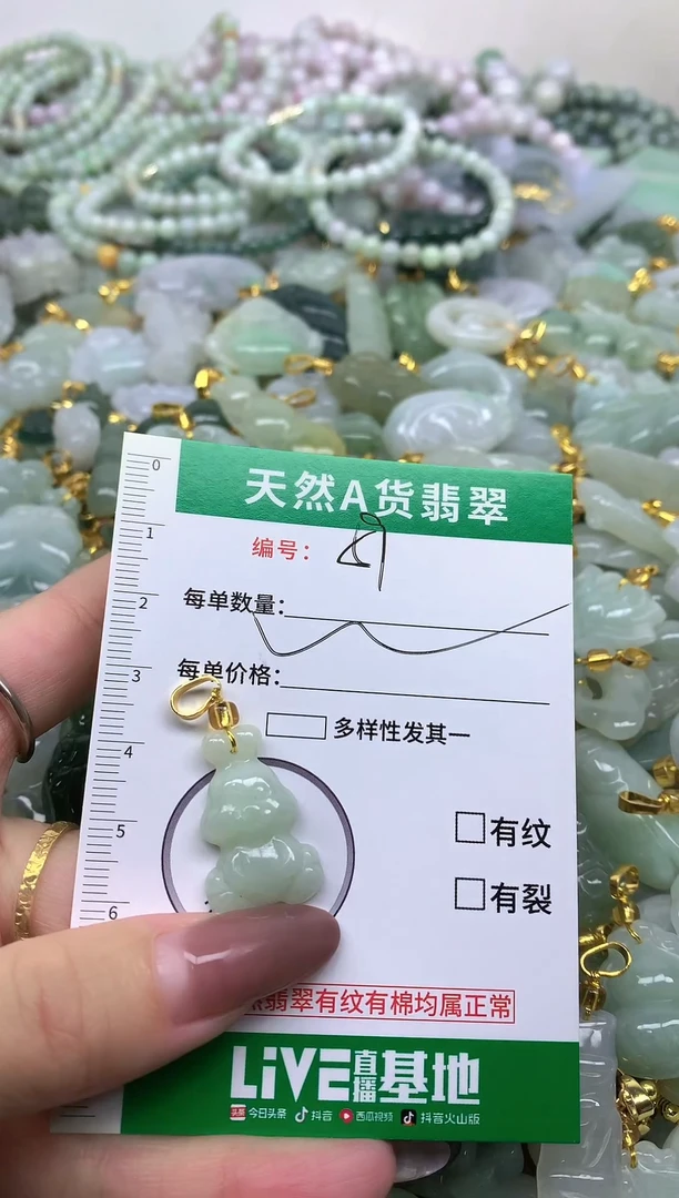 颈饰未镶嵌翡翠纯天然缅甸A货翡翠-59