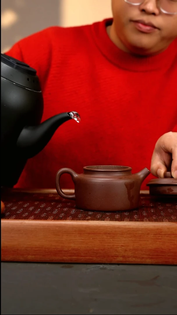 【闪购商品】紫砂茶壶ly 老紫泥 德钟