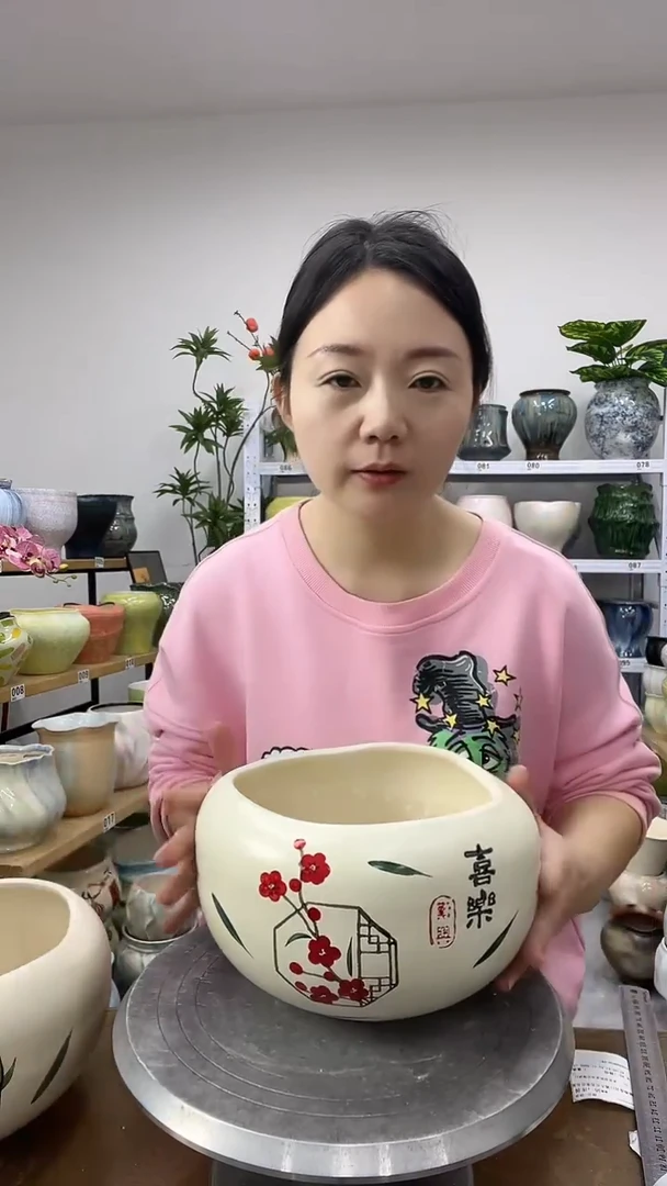 11.20陶瓷花盆直播链接高.      口18