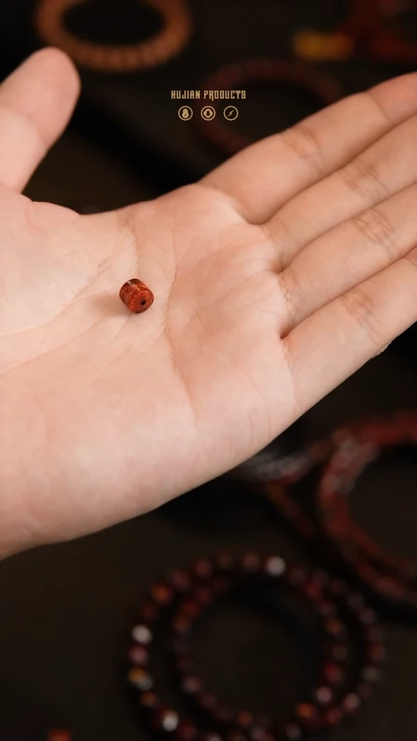 檀香紫檀（小叶紫檀）手串/手链留疤尺寸7的三通单珠