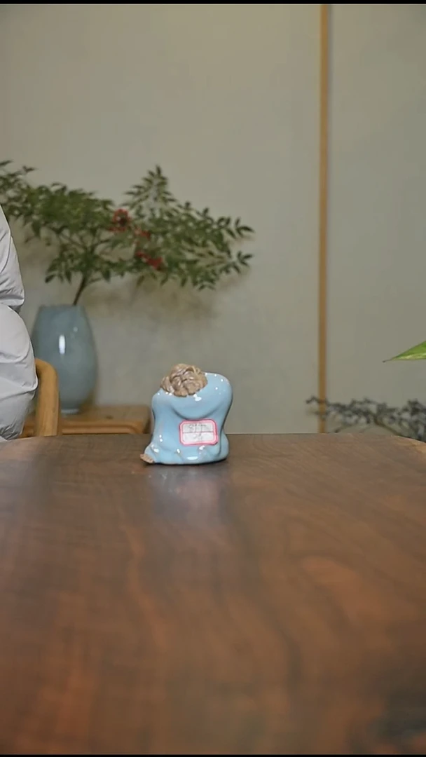 3#达摩 天青 微瑕 无款