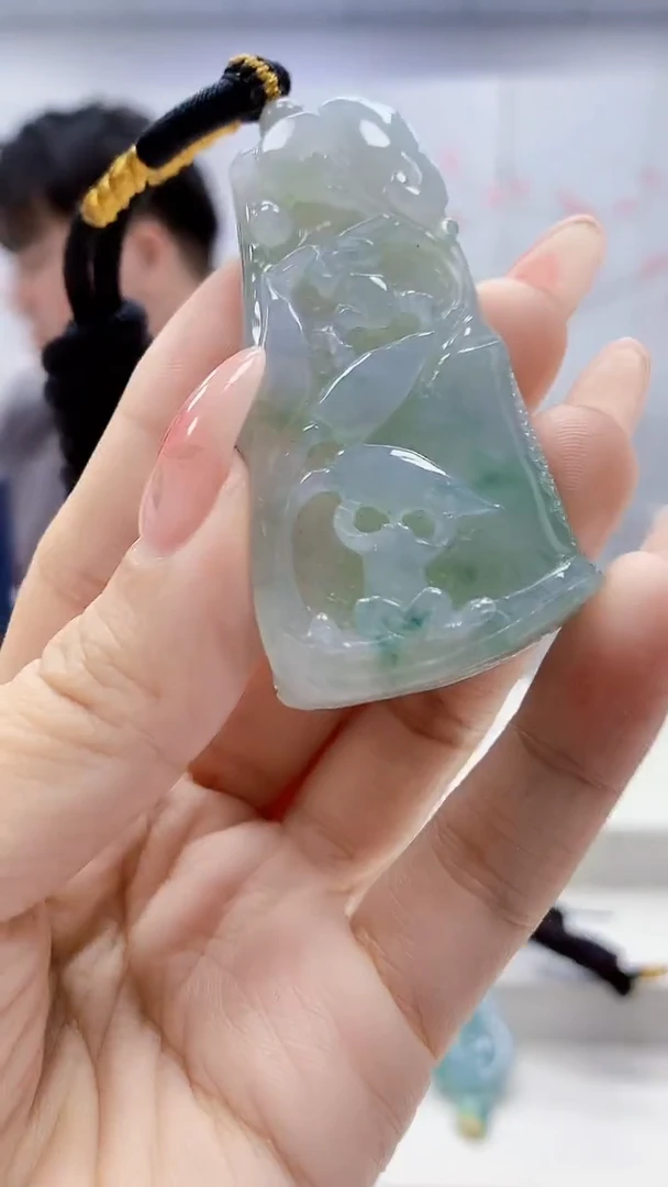 未镶嵌定制翡翠5060ty-毛货挂件46