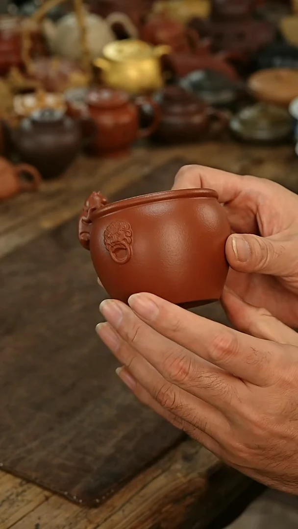 茶壶紫砂猫杯紫砂杯