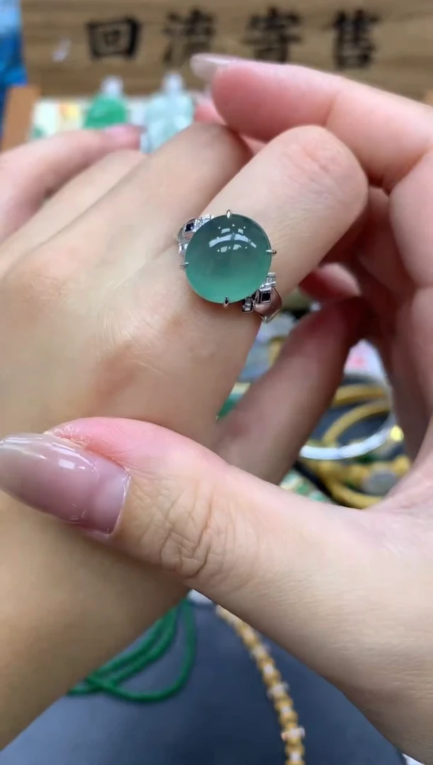 【闪购商品】翡翠戒指18K金镶嵌199-中国好珍宝