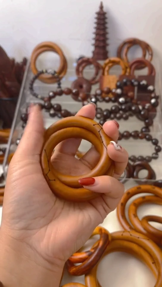 【闪购商品】枣木木雕乾坤圈50圈口一物一拍