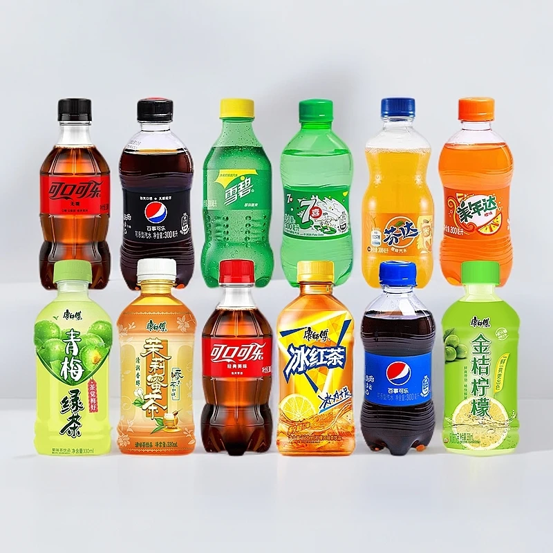 【9瓶包邮】可乐芬达300ml每瓶装汽水橙子味汽水伊乐娃橙味即饮可乐