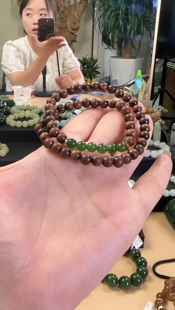 手串未镶嵌和田玉手串卡6