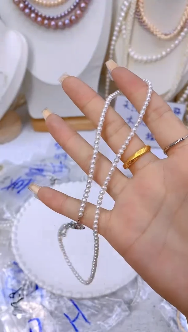 淡水珍珠未镶嵌颈饰84C