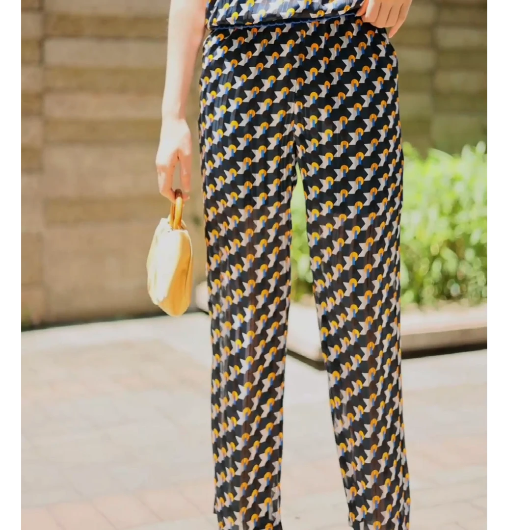 【百花齐放】休闲气质套装裤子#YB15710C-81百搭修身外穿显瘦