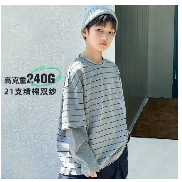 【品牌折扣】2025新款男童上衣帅气男孩卫衣-xmyy3021