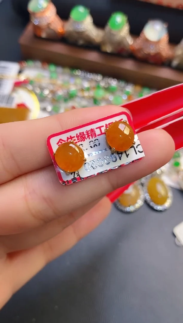 银S925镶嵌戒指翡翠天然