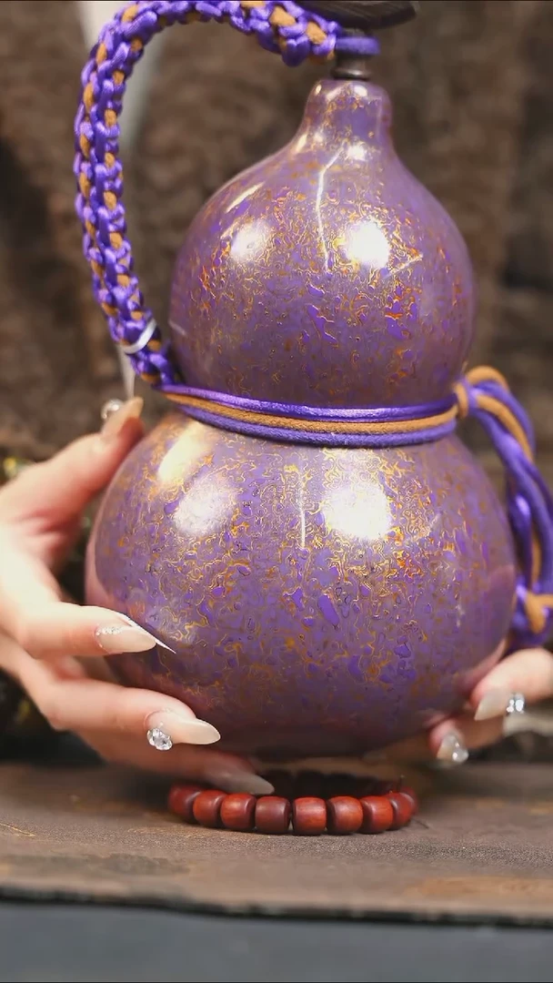 【闪购商品】XM215漆艺酒葫芦不包手串及旋转底座