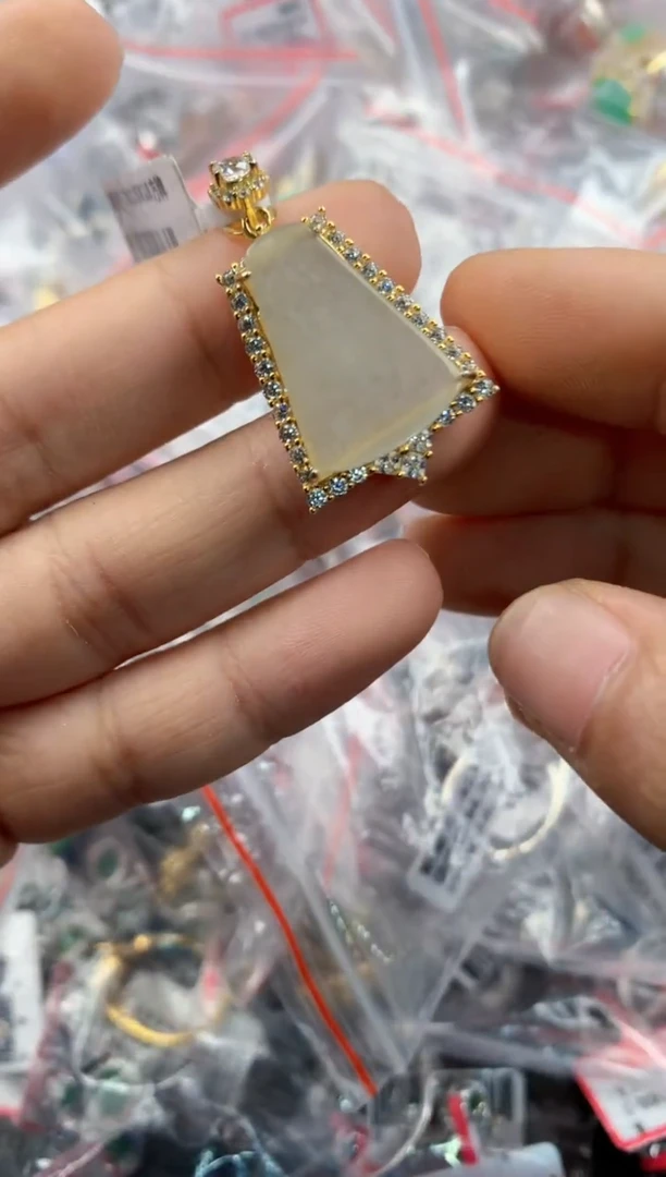 银S925镶嵌戒指翡翠2222---7