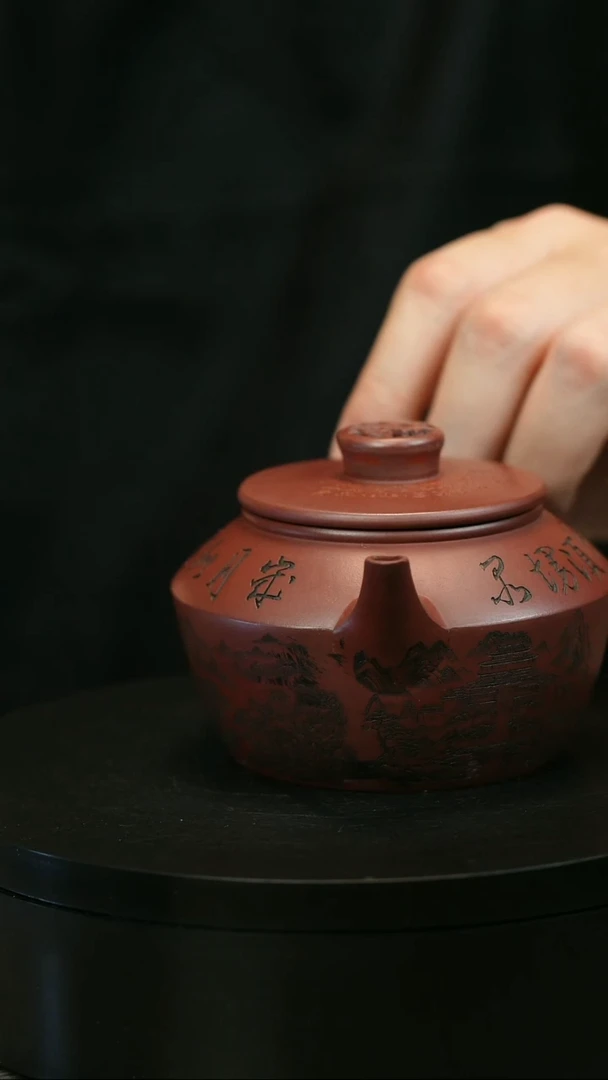 茶壶紫砂仔*H1357蒋静明紫泥福气满满
