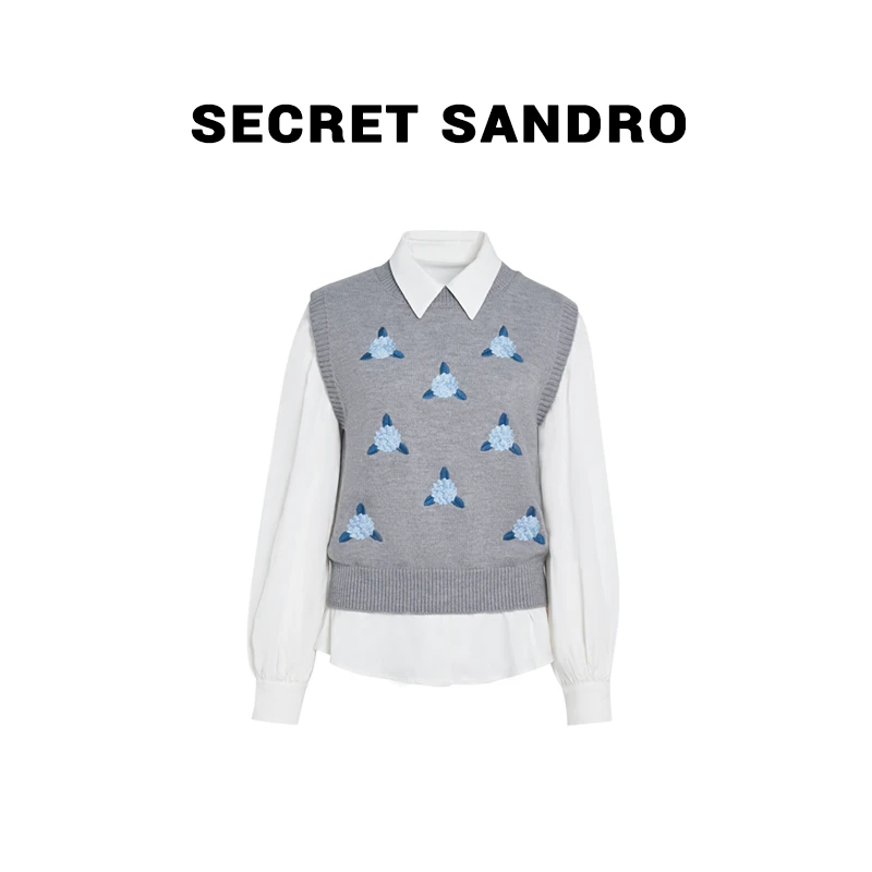 【小蓝花】【多娜&Secret Sandro粉丝专享】套装 E65209186N