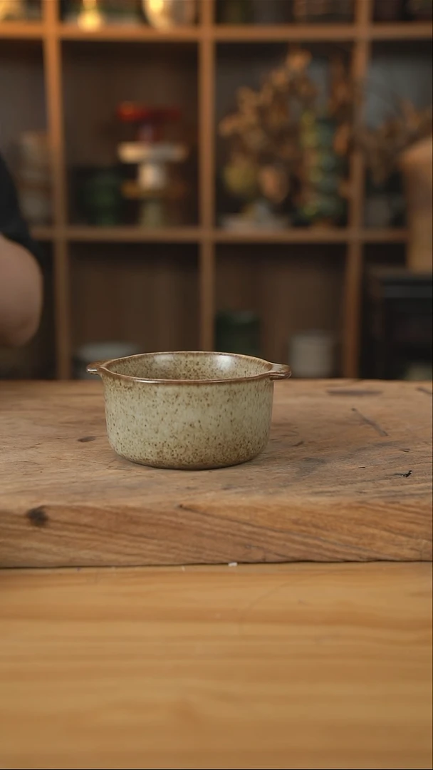 奶奶系列的双耳早餐碗