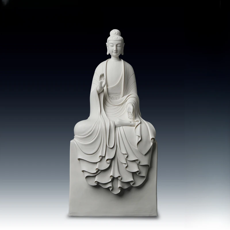 戴玉堂德化陶瓷禅意 《释迦牟尼/佛》德化白瓷林建平家居饰品摆件