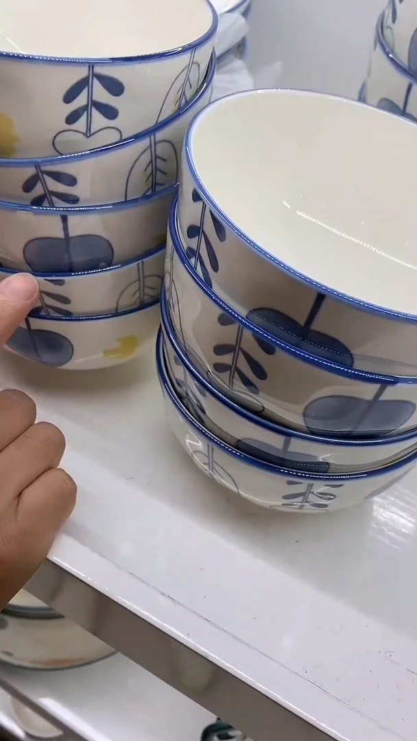 陶5寸饭碗  精美陶瓷 10个装