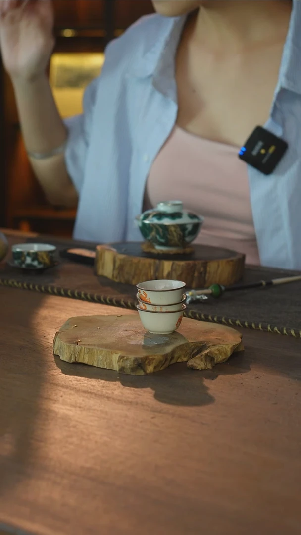 包铜梵红螃蟹一口杯3只款