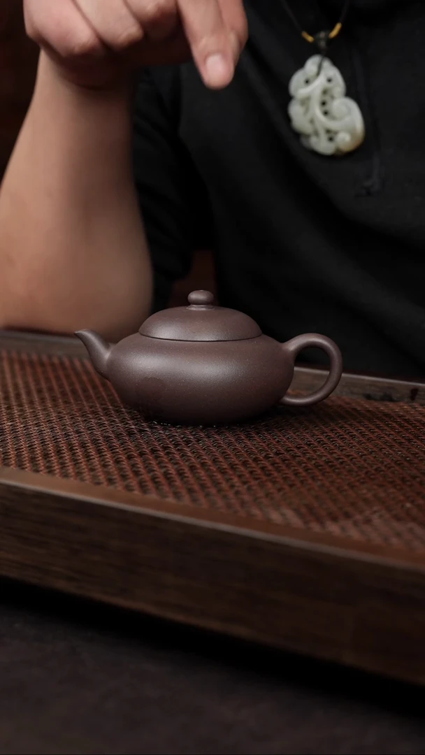【闪购商品】紫砂茶壶天青矮梨