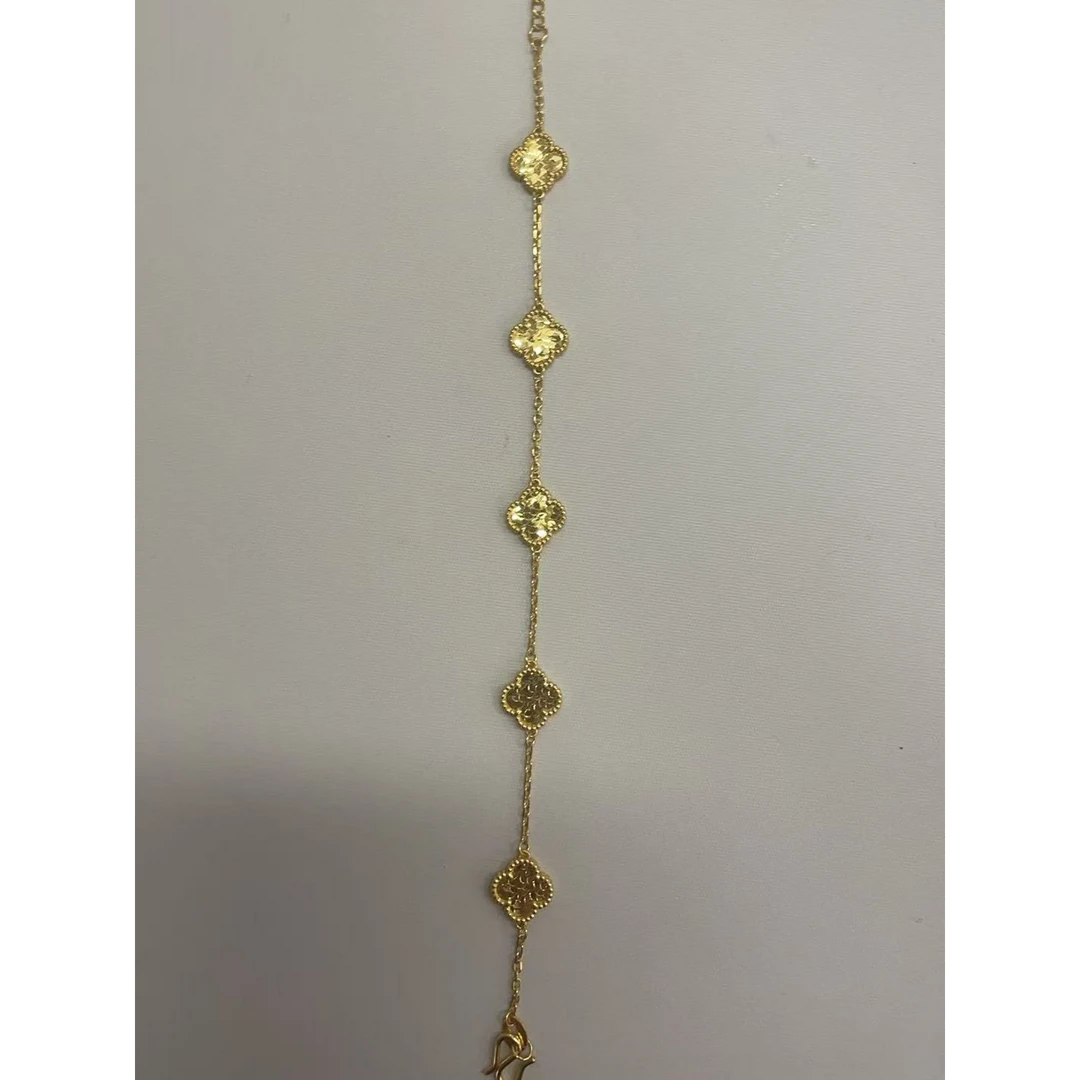 黄金碎冰冰四叶草手链7.91