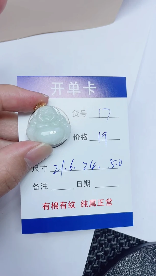 吊坠(赠链)银S925镶嵌翡翠17