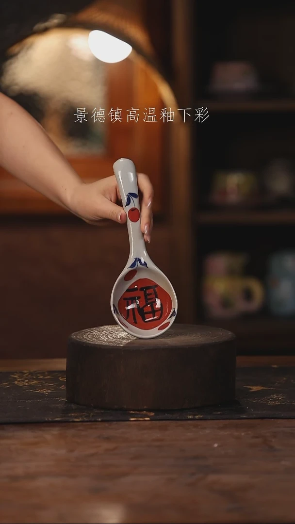 陶瓷景德镇高温釉下手绘陶瓷532