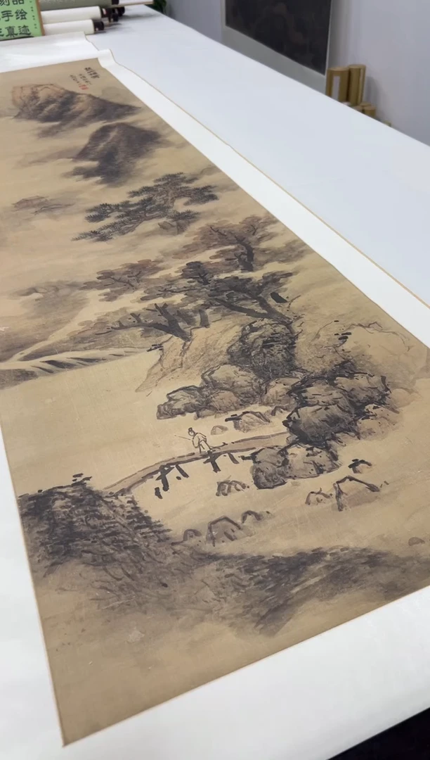 【复刻品】蓝瑛  楚山秋霁