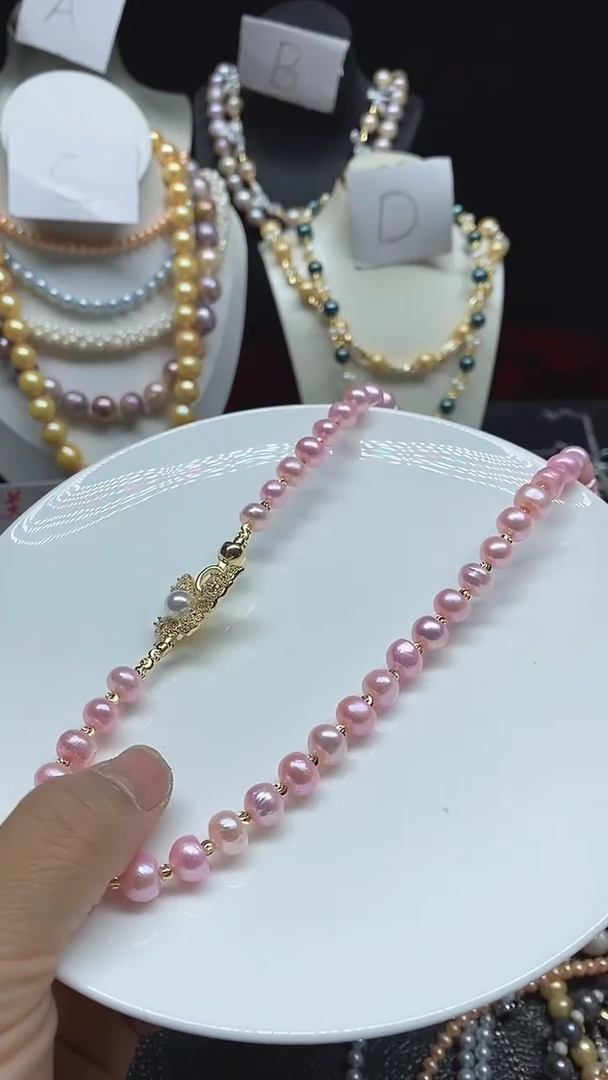 淡水珍珠未镶嵌颈饰多人