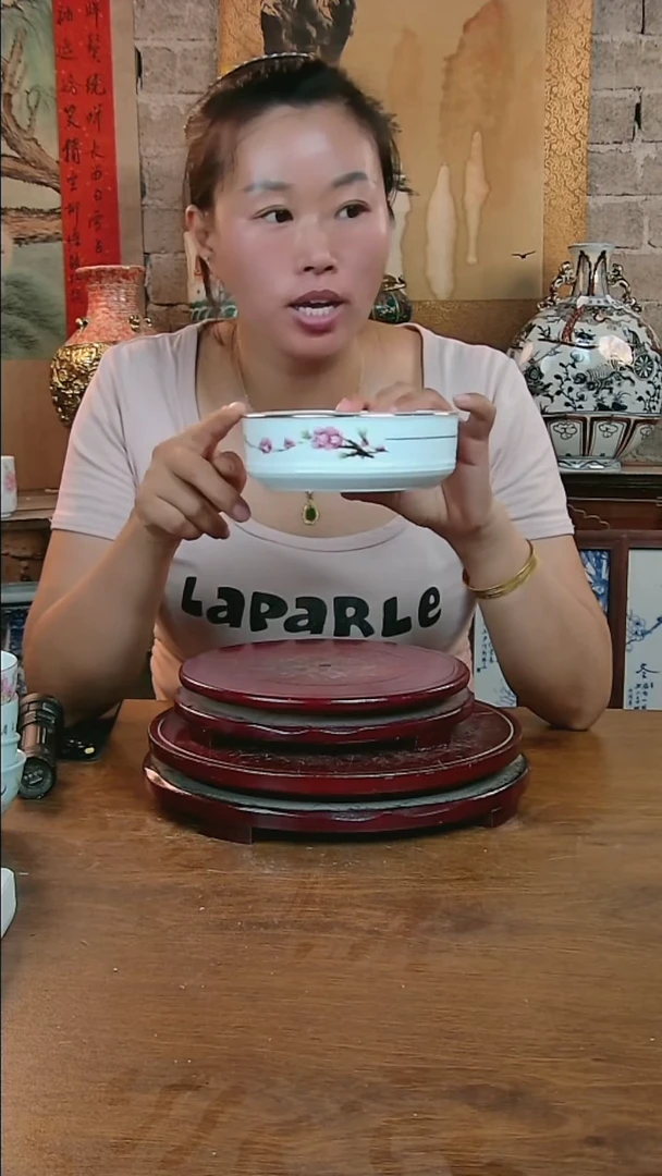 摆件景德镇高温手工茶盘